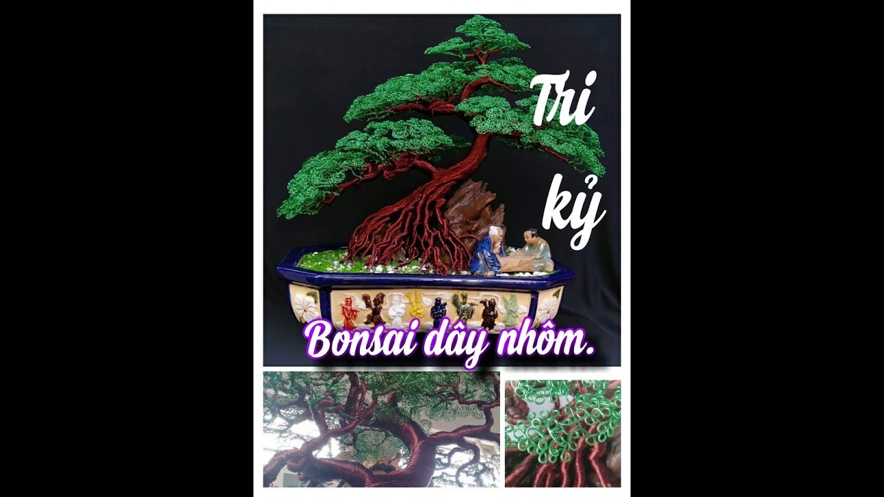 Bonsai handmade đẹp  dây đồng (nhôm). loại to cây luôn chậu trên 20kg +