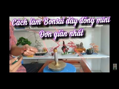 Cách làm bonsai dây đồng ,bonsai copper wire