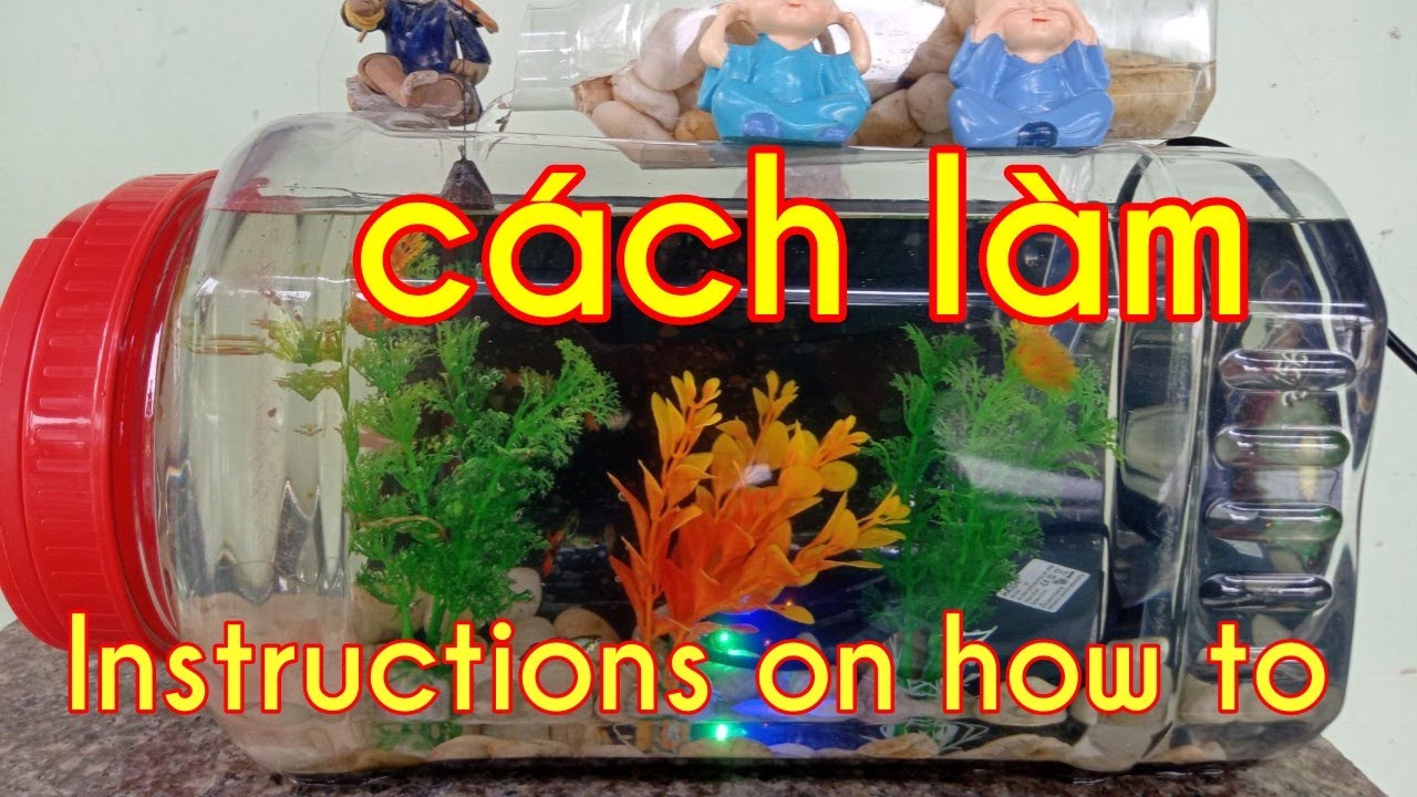 Hướng dẫn cách làm, tiểu cảnh hòn non bộ, để trang trí, dễ hiểu dễ làm,Instructions on how to