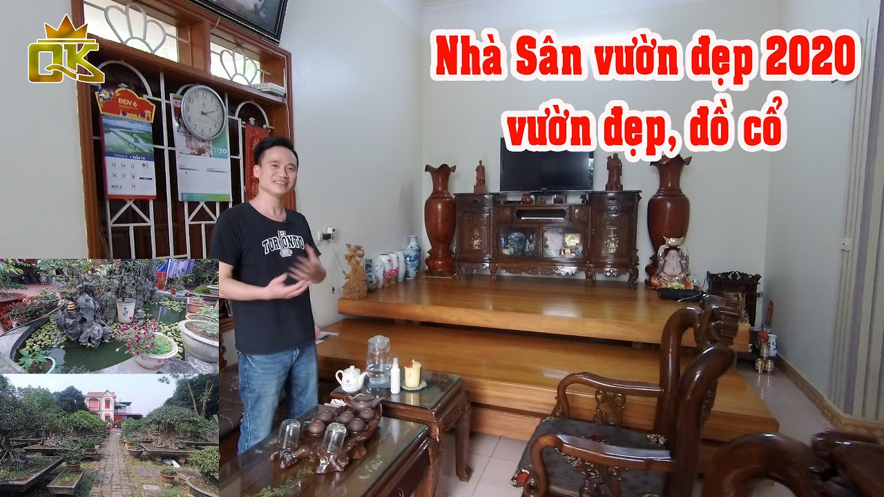 Khám Phá nhà vườn đẹp 2020 I đồ cổ lại sân vườn đẹp thiết kế khuôn viên hợp lý I Khánh QK Vlog Bđs