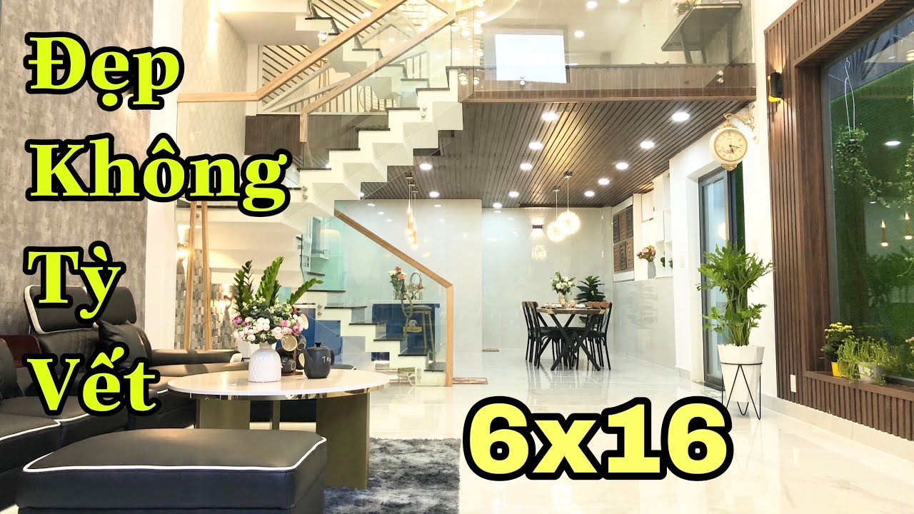 Siêu phẩm 6x16m Đẹp không Tỳ Vết. Thiết kế theo phong cách Singapore Hiện Đại và Sang Trọng