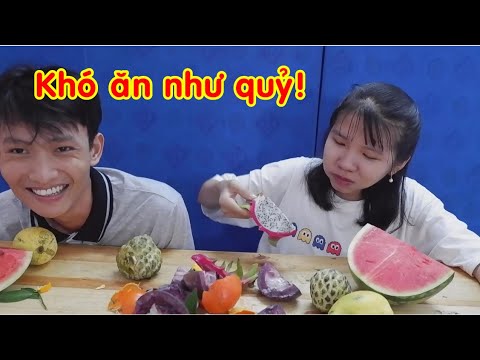 Thử Thách " DÙNG 1 TAY " ăn MÂM TRÁI CÂY siêu to và cái Kết cực THỐN!