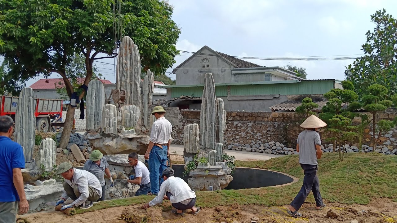 Tiểu cảnh đẹp; liên hệ thi công 0982 51 99 33