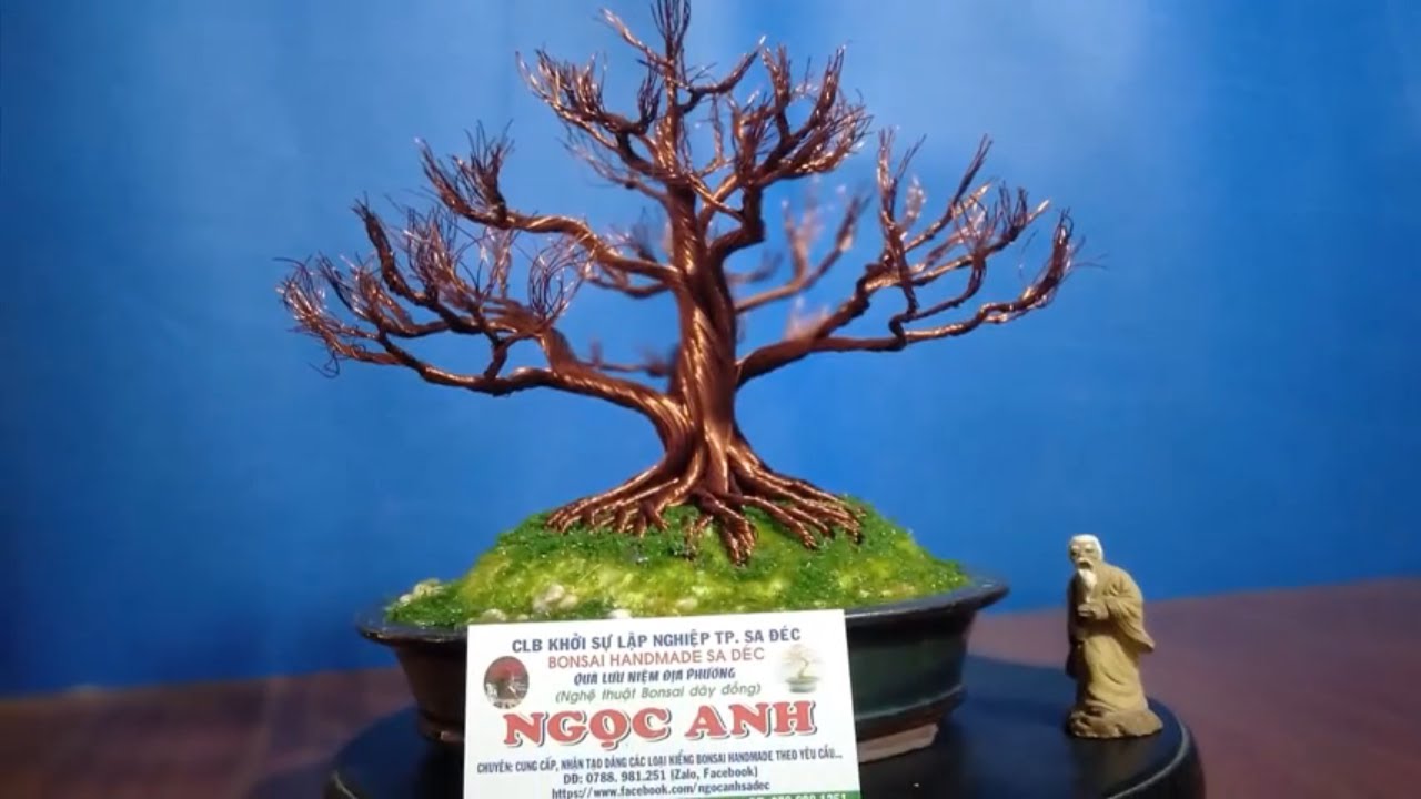 bonsai handmade sadec trực tàn thiên nhiên 03 (xuống lá)