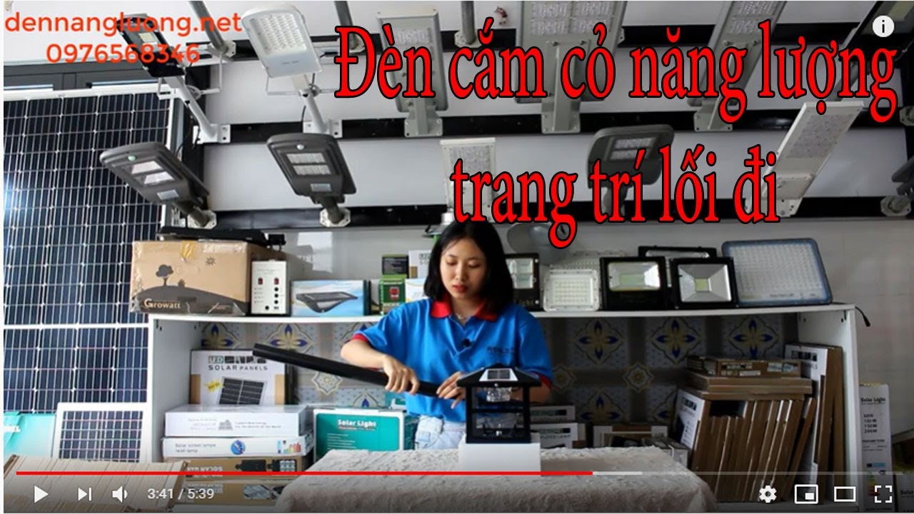 Đèn cắm cỏ trang trí lối đi sân vườn - năng lượng mặt trời