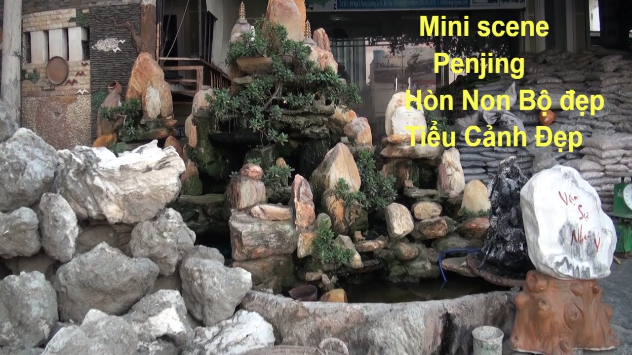 #25 Mini scene penjing   Hòn Non Bộ đẹp   Tiểu Cảnh Đẹp