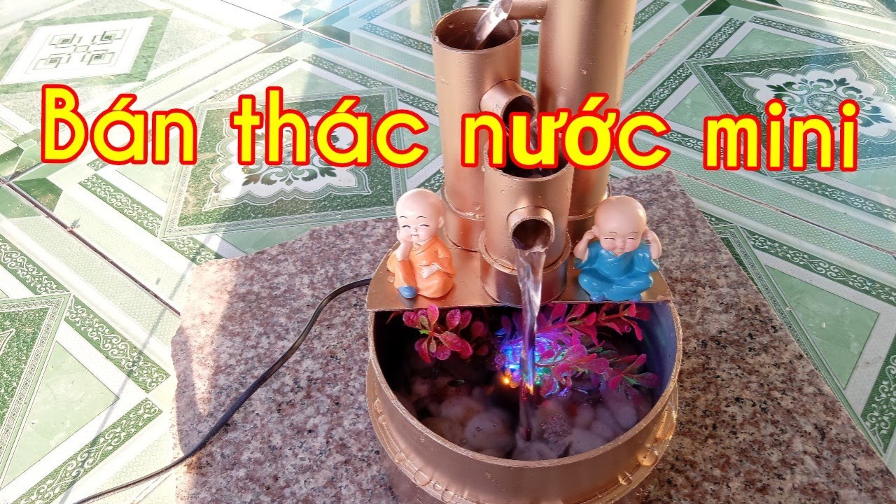 Tiểu cảnh thác nước phong thủy, bằng ống nhựa PVC, hàng độc,thac nuoc mini,tiểu cảnh ống nhựa bamboo