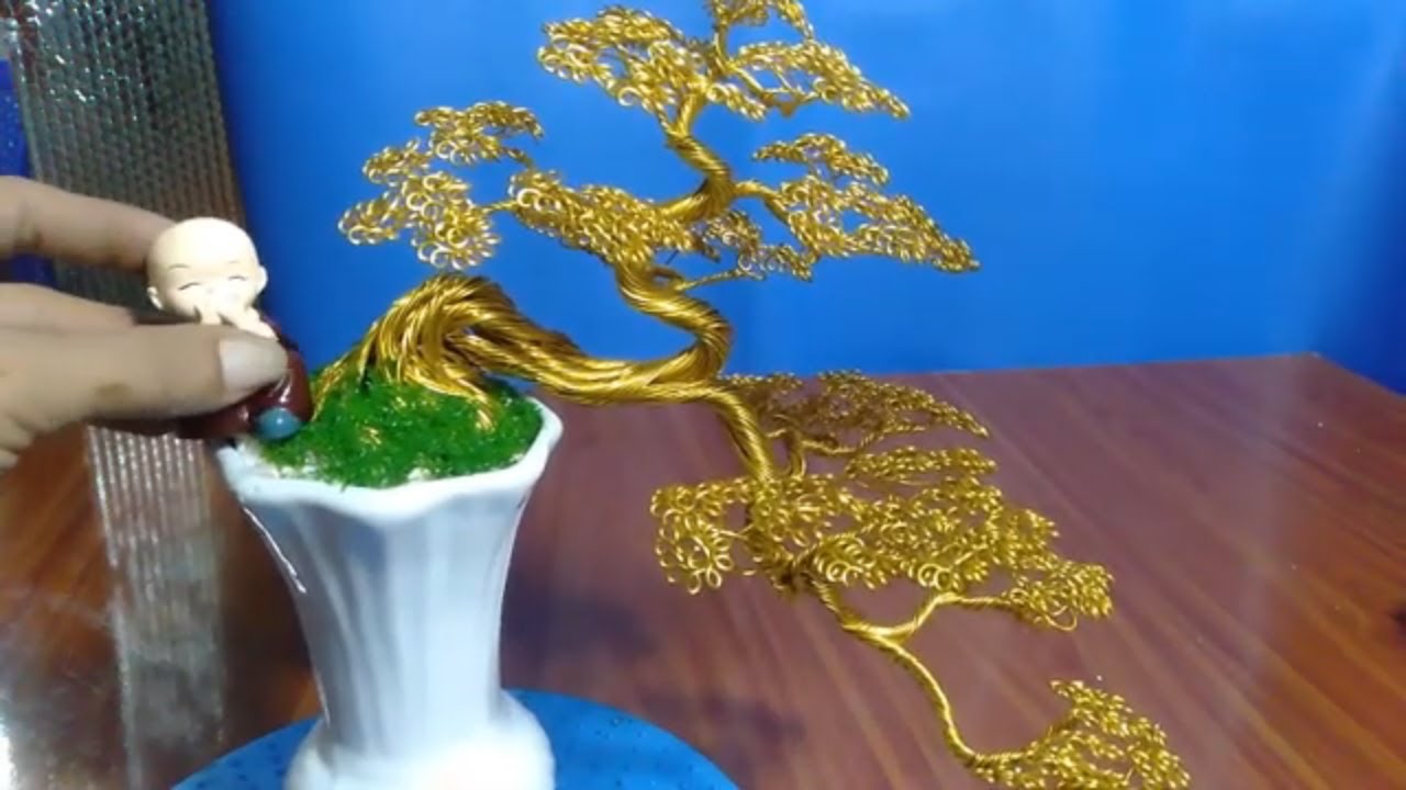 bonsai handmade sadec thác đổ chậu bình