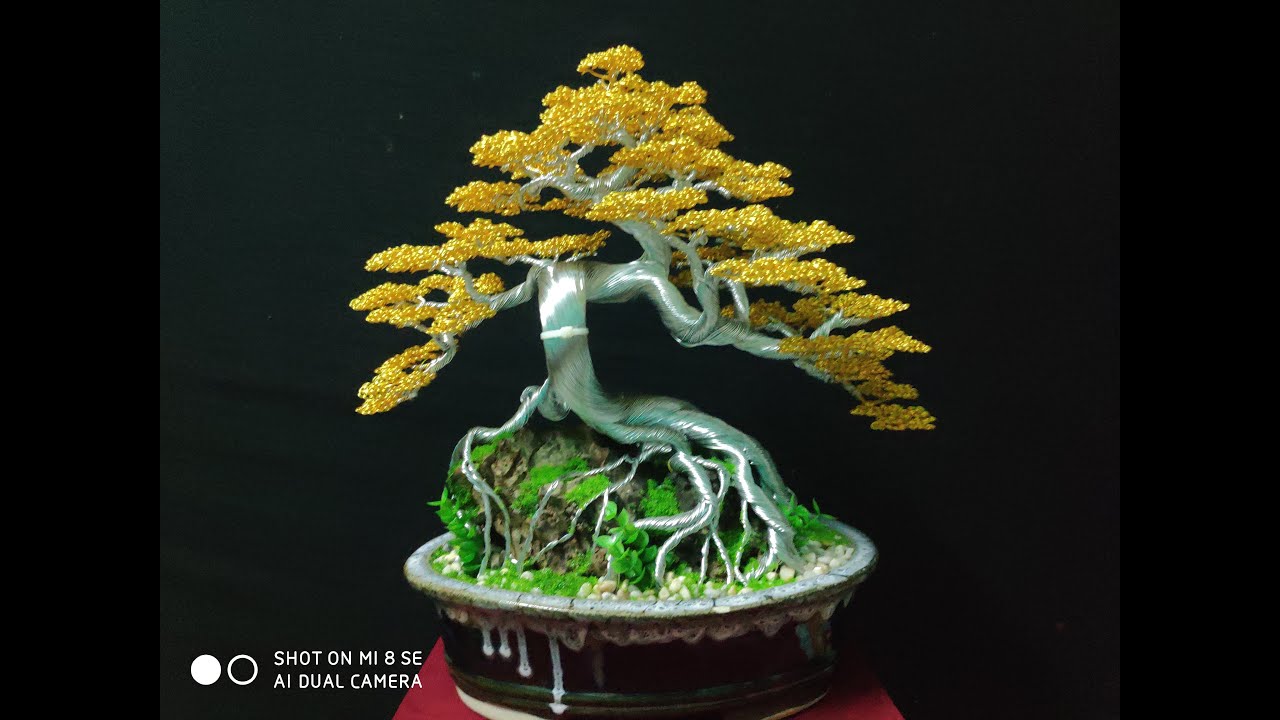 Hướng dẫn làm cây bonsai bằng dây đồng từ a đến z. Bonsai handmade