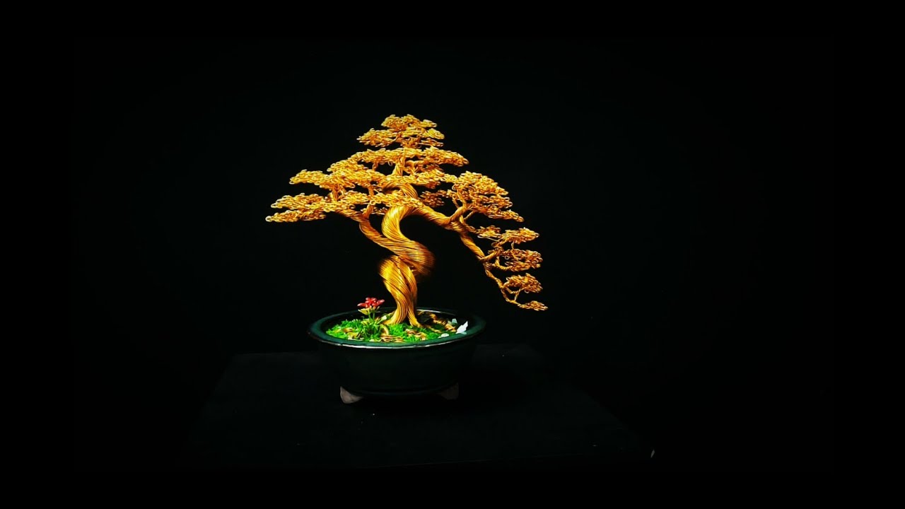 Bonsai handmade .làm bonsai mini.bonsai dây đồng