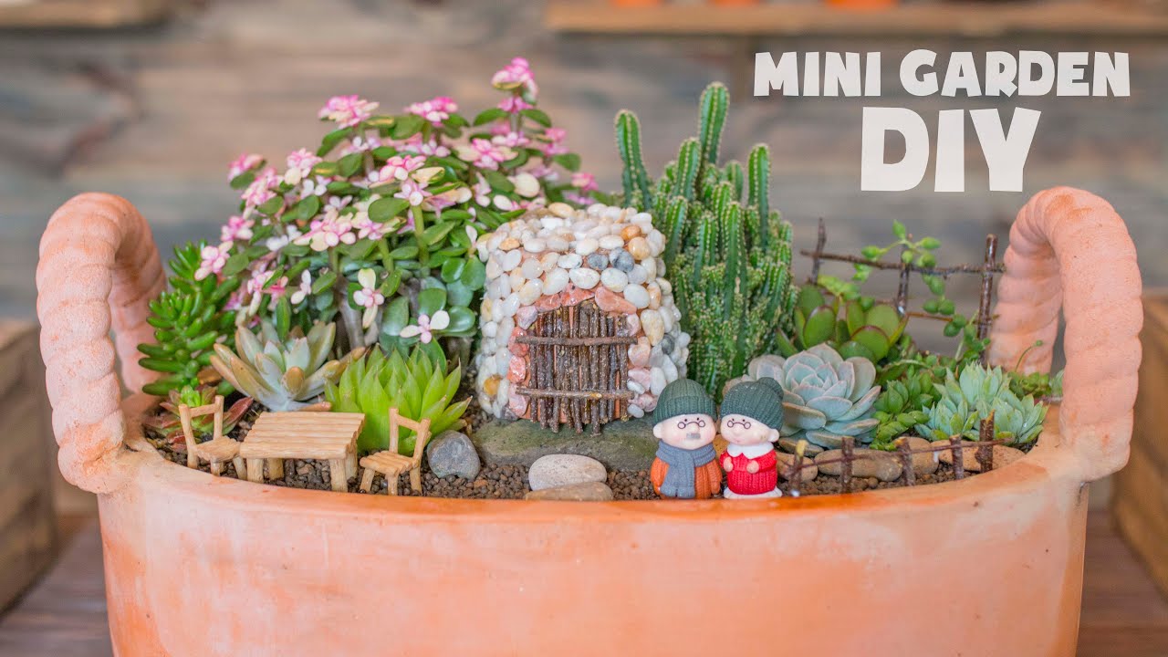 How I Make a Succulent Mini Garden| Cách làm tiểu cảnh sen đá tuyệt đẹp| 多肉植物| 다육이들 | Suculentas