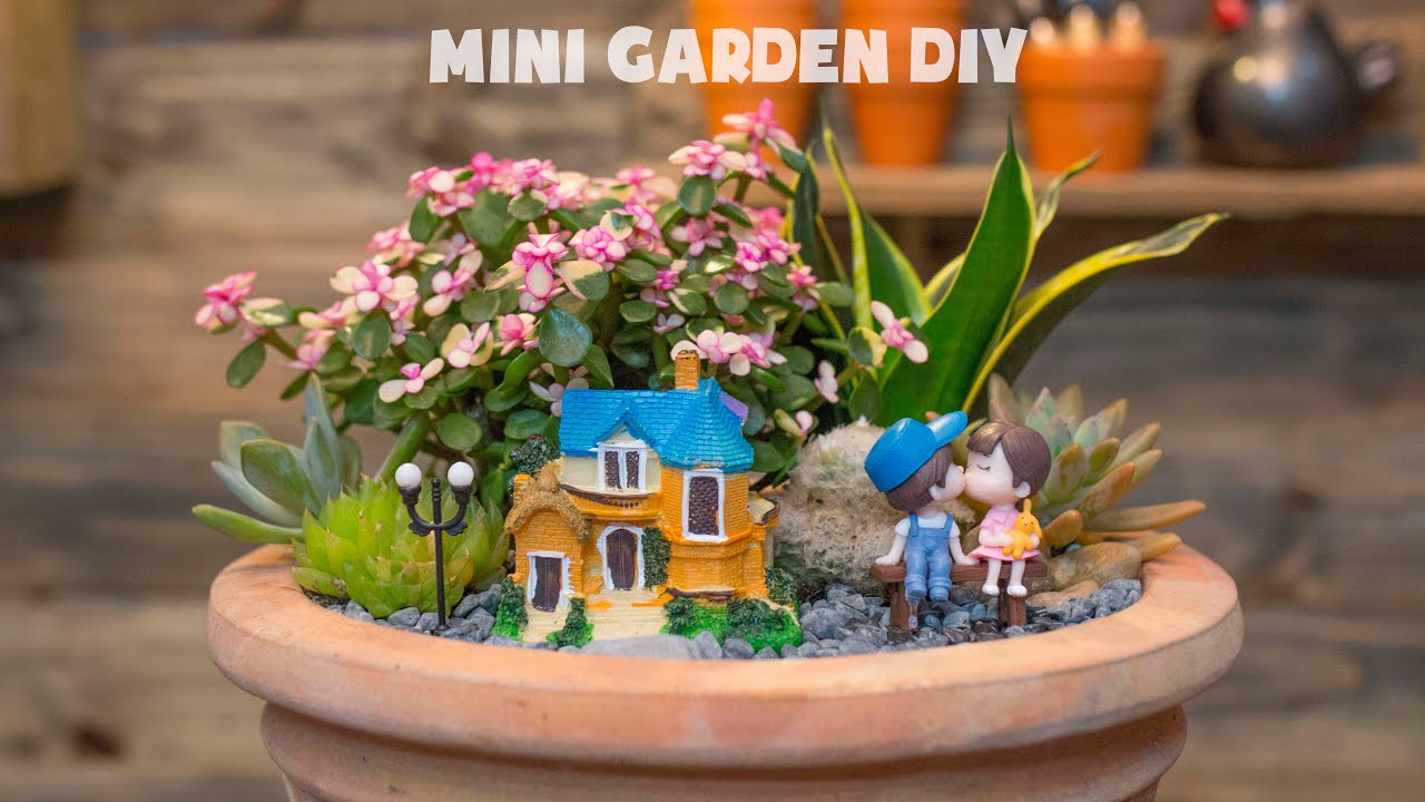 How I Make a Succulent Mini Garden DIY| Trồng một chậu tiểu cảnh sen đá tuyệt đẹp| 다육이들 | Suculentas