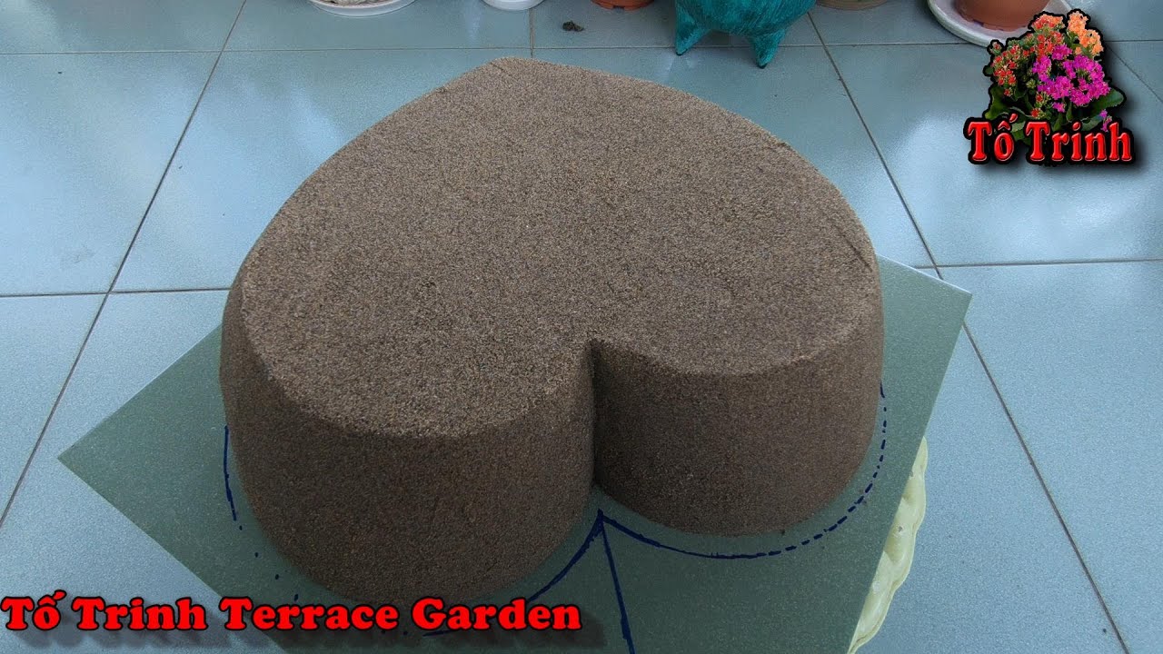 Unique Idea To Make Cement Pots In The Shape Of A Heart / Ỷ Tưởng Làm Chậu Xi Măng Trái Tim