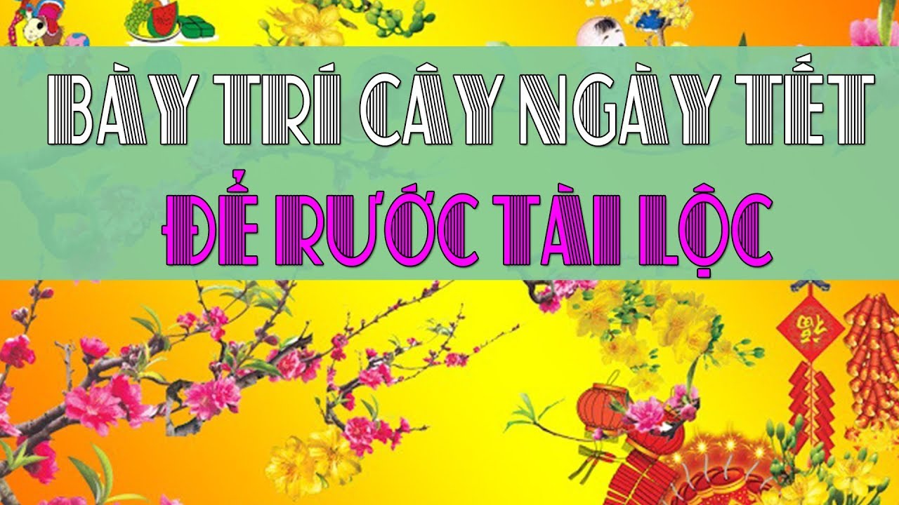 Bày trí cây ngày Tết để rước tài lộc