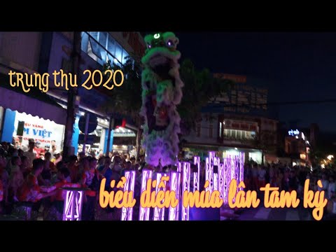 biểu diễn múa lân truyền thống đông vui nhất tam kỳ 2020